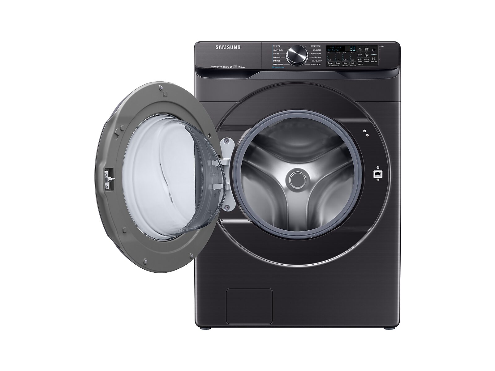 5.0 cu. ft. Smart Front Load Washer with Super Speed in Black Stainless Steel(WF50R8500AV/US)