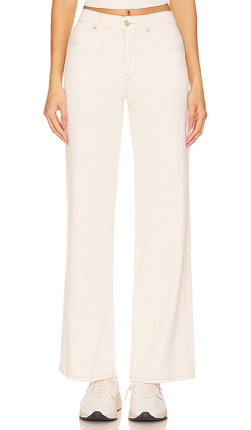 Free People BAGGY PANTS MIT HOHEM BUND WE THE FREE TINSLEY in Ivory. Größe 32. Also in 24, 25, 26, 27, 28, 29