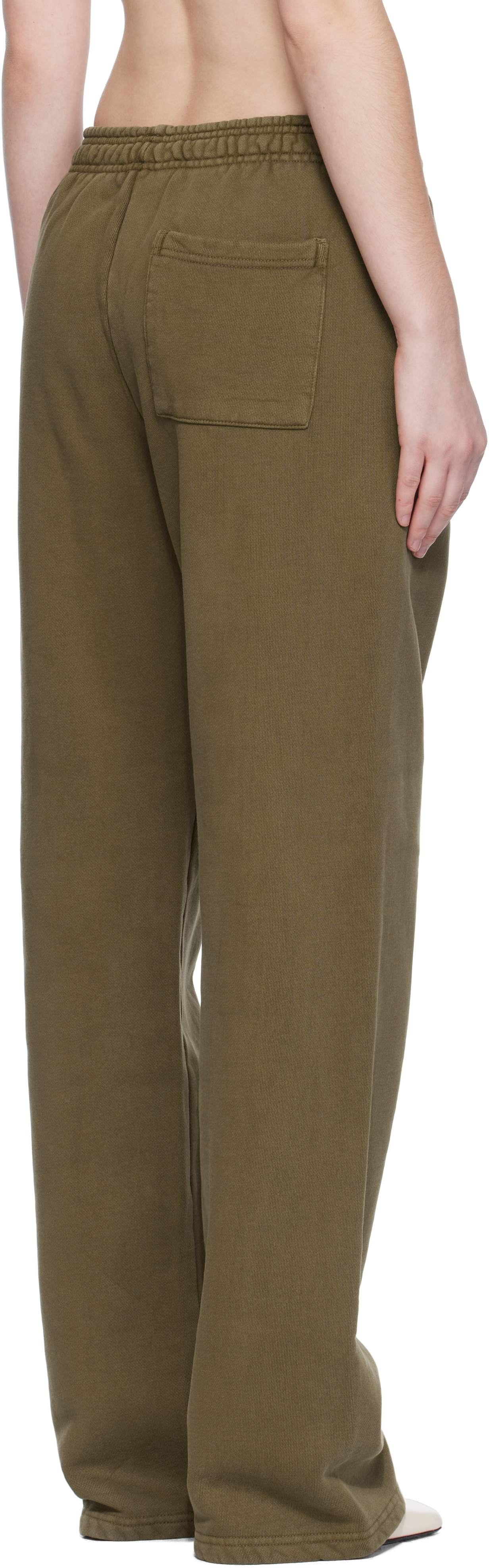 Green Straight-Leg Sweatpants