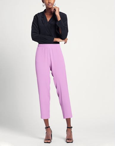 Même Road Woman Pants Purple Size 2 Polyester, Elastane