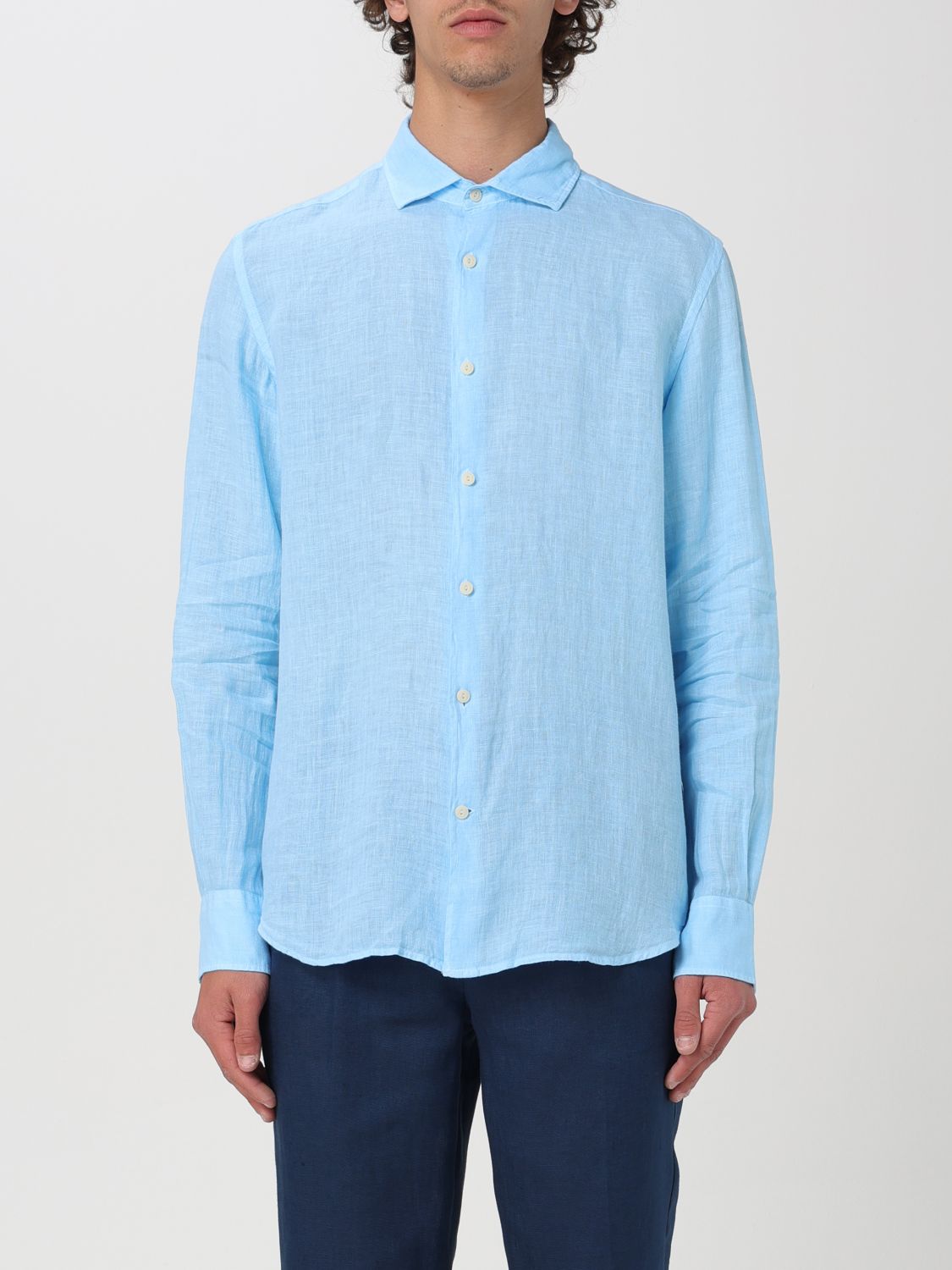 Shirt Men color Sky Blue