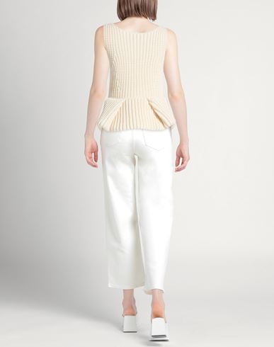 Des_phemmes Woman Top Off white Size S Cotton, Polyamide