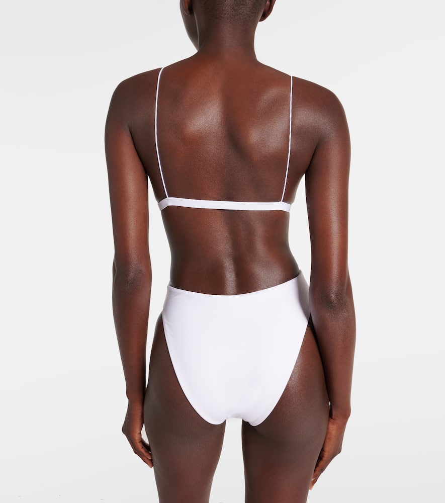 Incline high-rise bikini bottoms