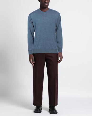 Man Sweater Pastel blue Size 44 Wool, Polyacrylic