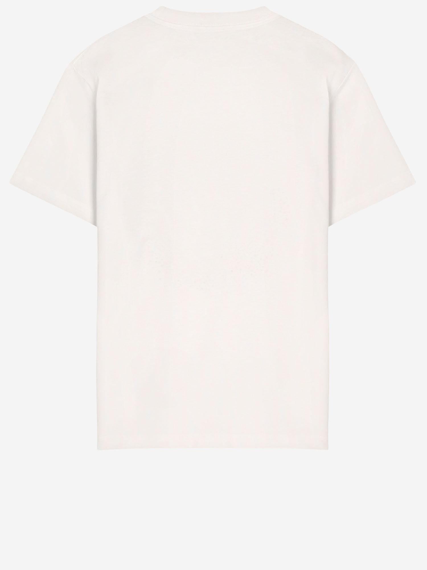 Logo-Embroidered Cotton T-shirt — Beige