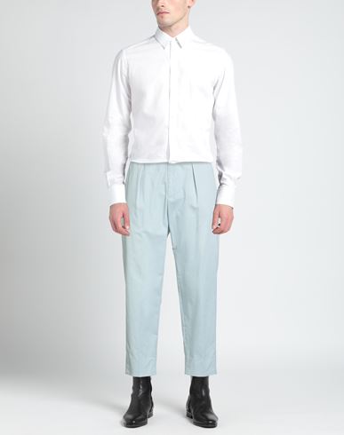 Man Pants Sky blue Size 30 Cotton, Elastane