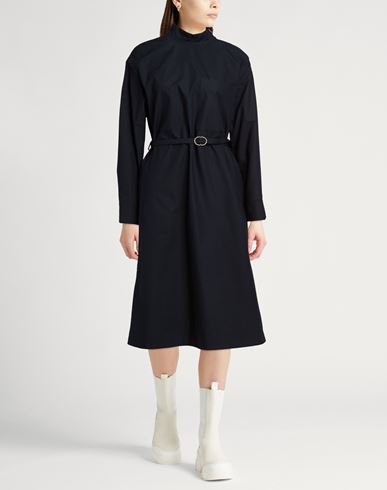 Woman Midi dress Midnight blue Size 4 Cotton