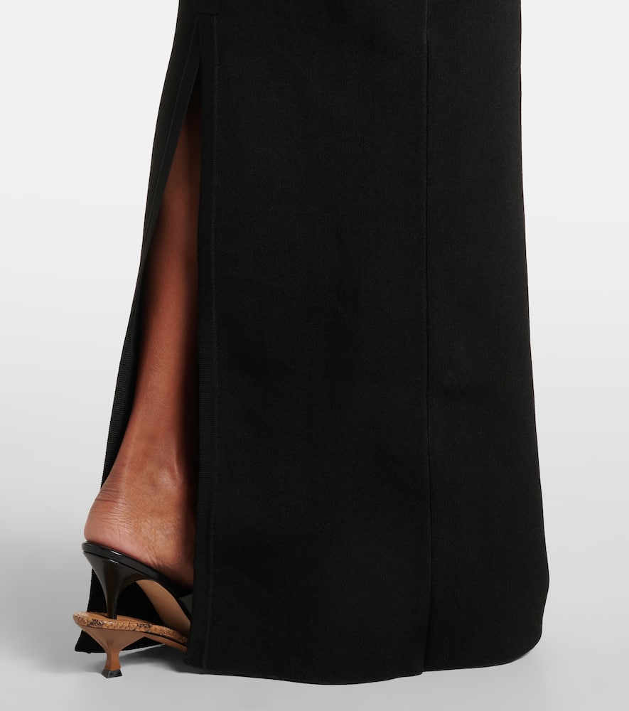 Platano sheer jersey maxi dress
