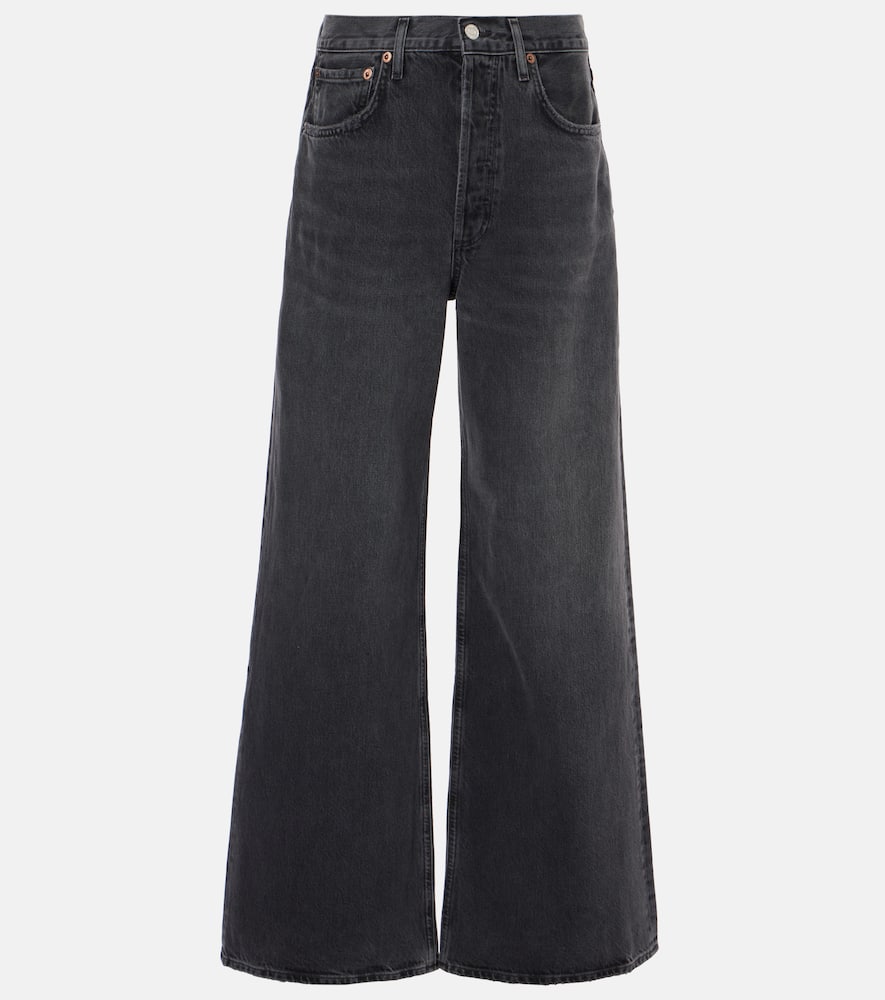 Dame high-rise wide-leg jeans