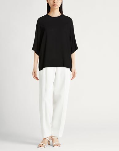 Woman Top Black Size 2 Viscose, Elastane