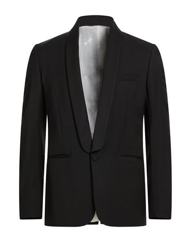 Man Blazer Black Size 38 Viscose, Virgin Wool, Elastane