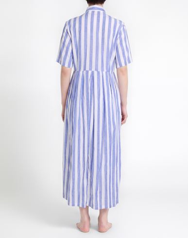 Woman Maxi dress Light blue Size L Linen, Cotton