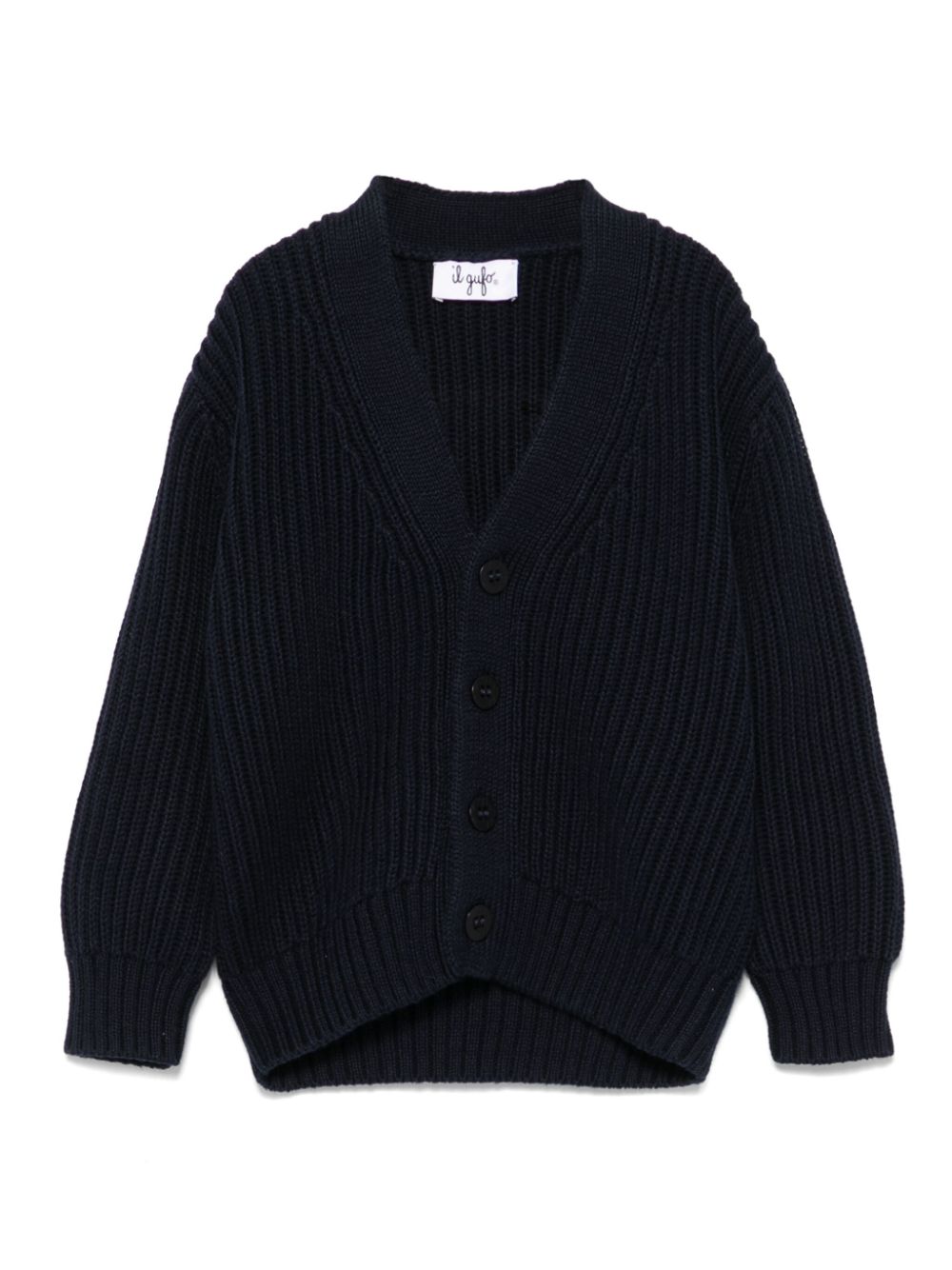 Ribbed cardigan - White
