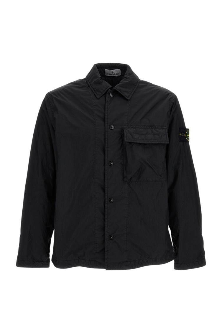 Overshirt In Lightweight Recycled Nylon Reps Shirts Black