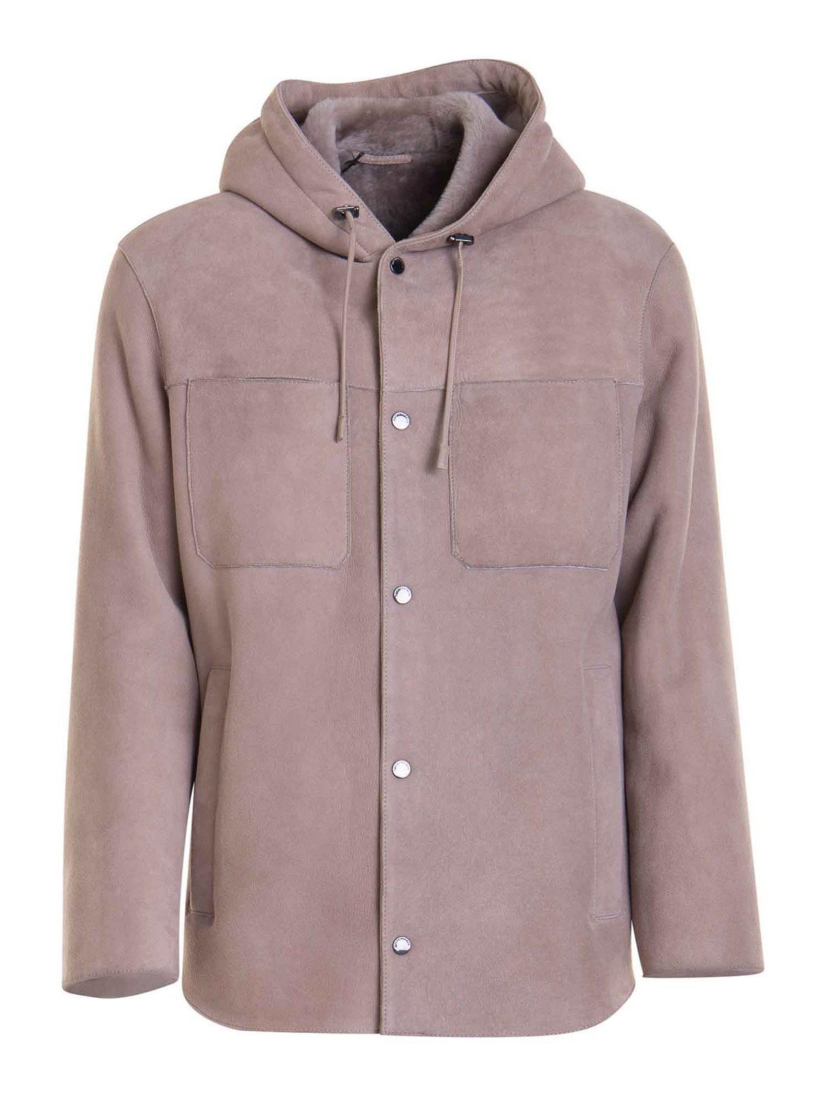 Hooded Button Jacket