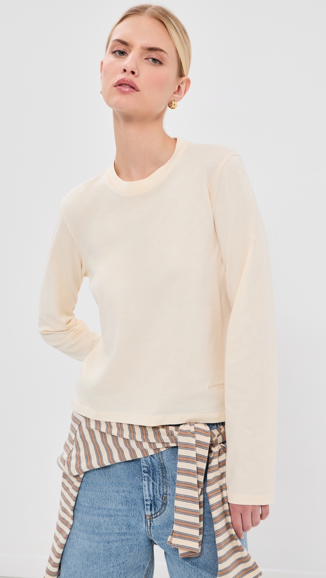 Wynn Long Sleeve T-Shirt Vanilla