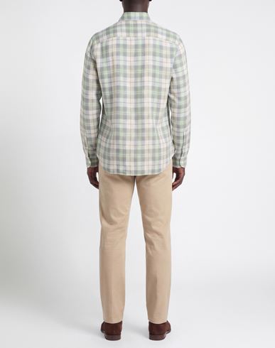 Man Shirt Green Size 15 ½ Linen