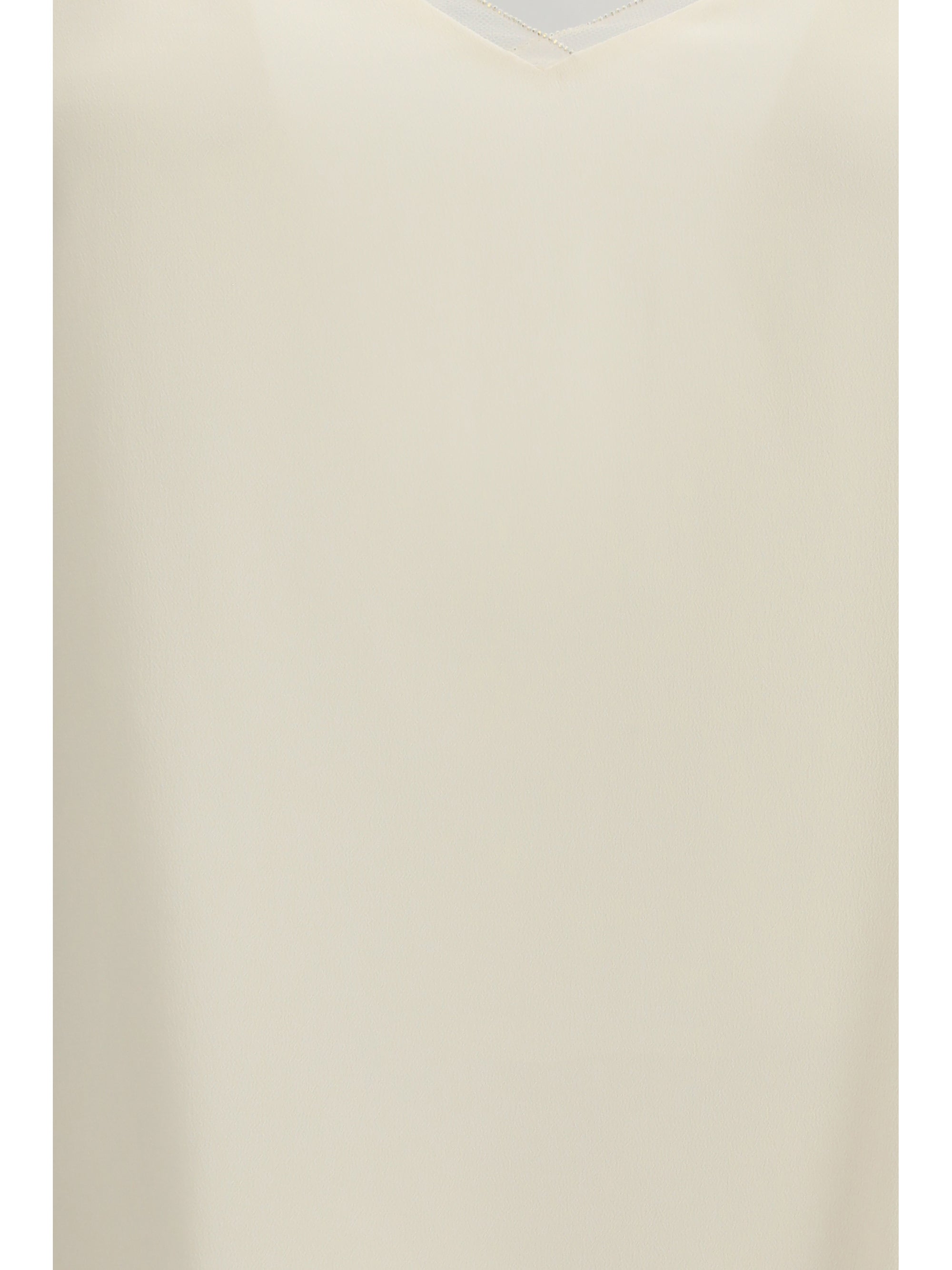 Filo Diamante Tank Top — Beige
