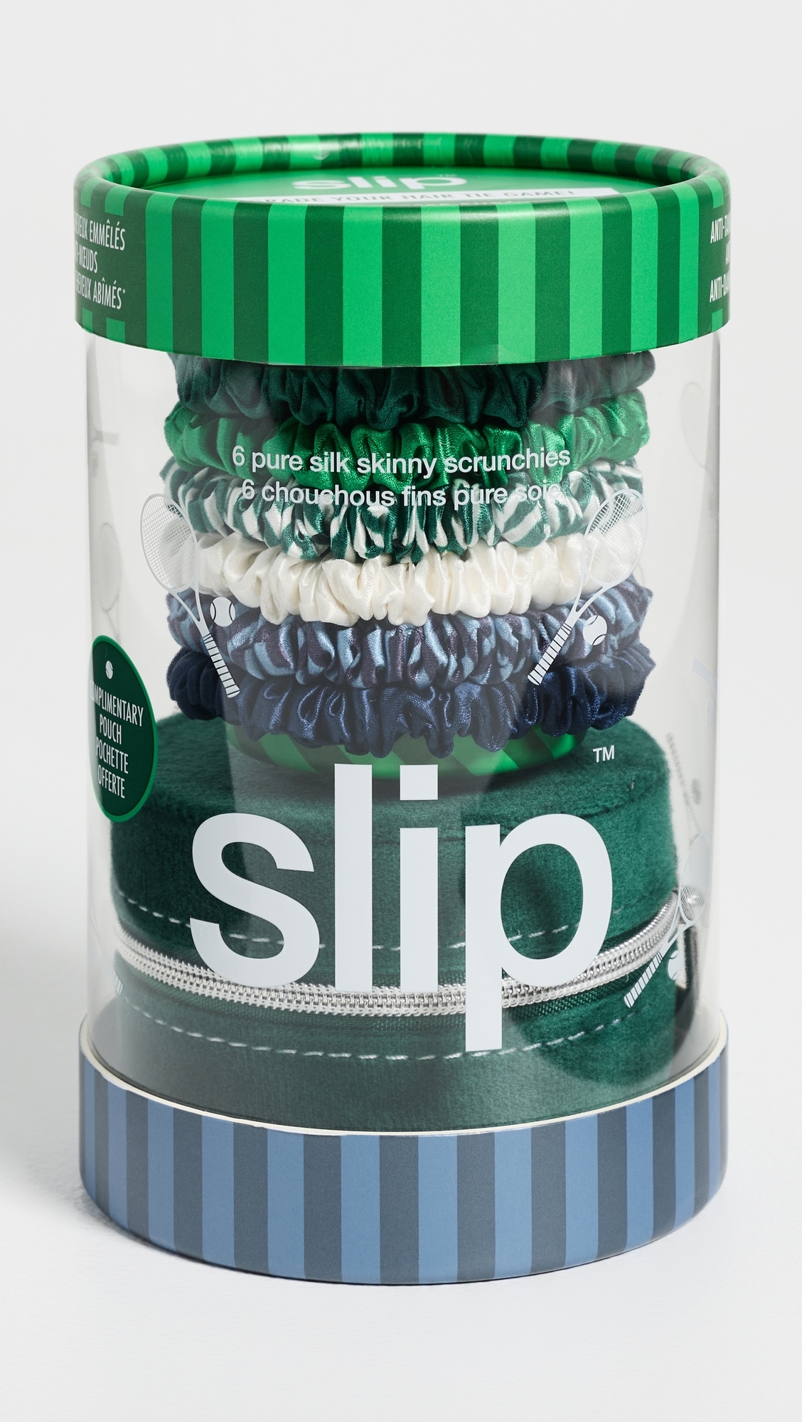 Pure Silk Skinny Scrunchies 6 Pack Hair On Point One Size