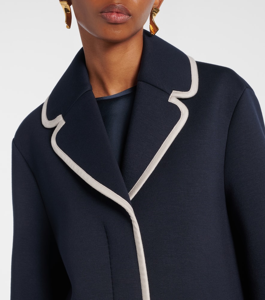 Single-breasted jersey blazer