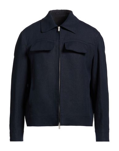 Man Jacket Navy Size L Linen