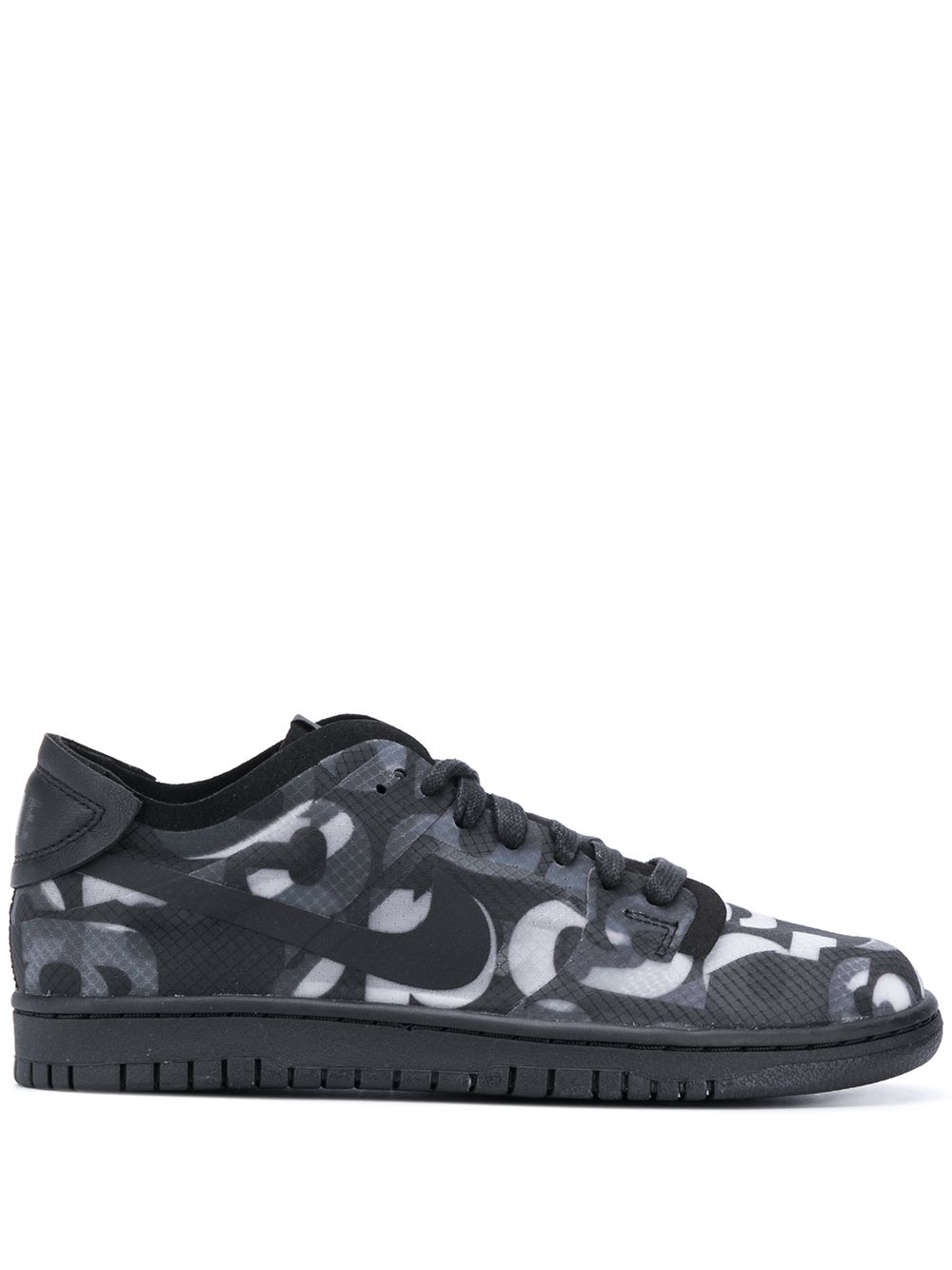 X Comme des Garçons Dunk Monogram sneakers - Black
