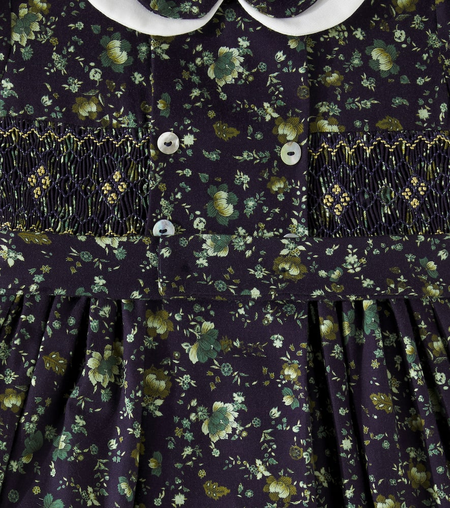 Arcadia floral smocked cotton dress