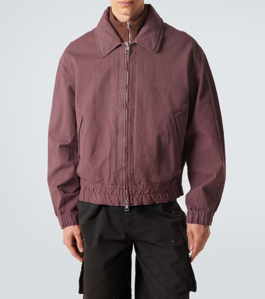 Command cotton and linen bomber jacket