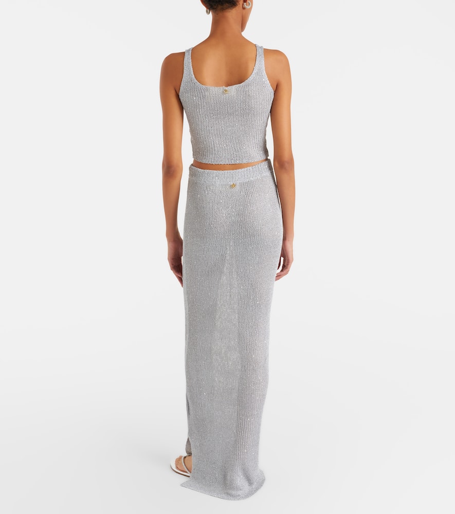 Alma sequined maxi skirt