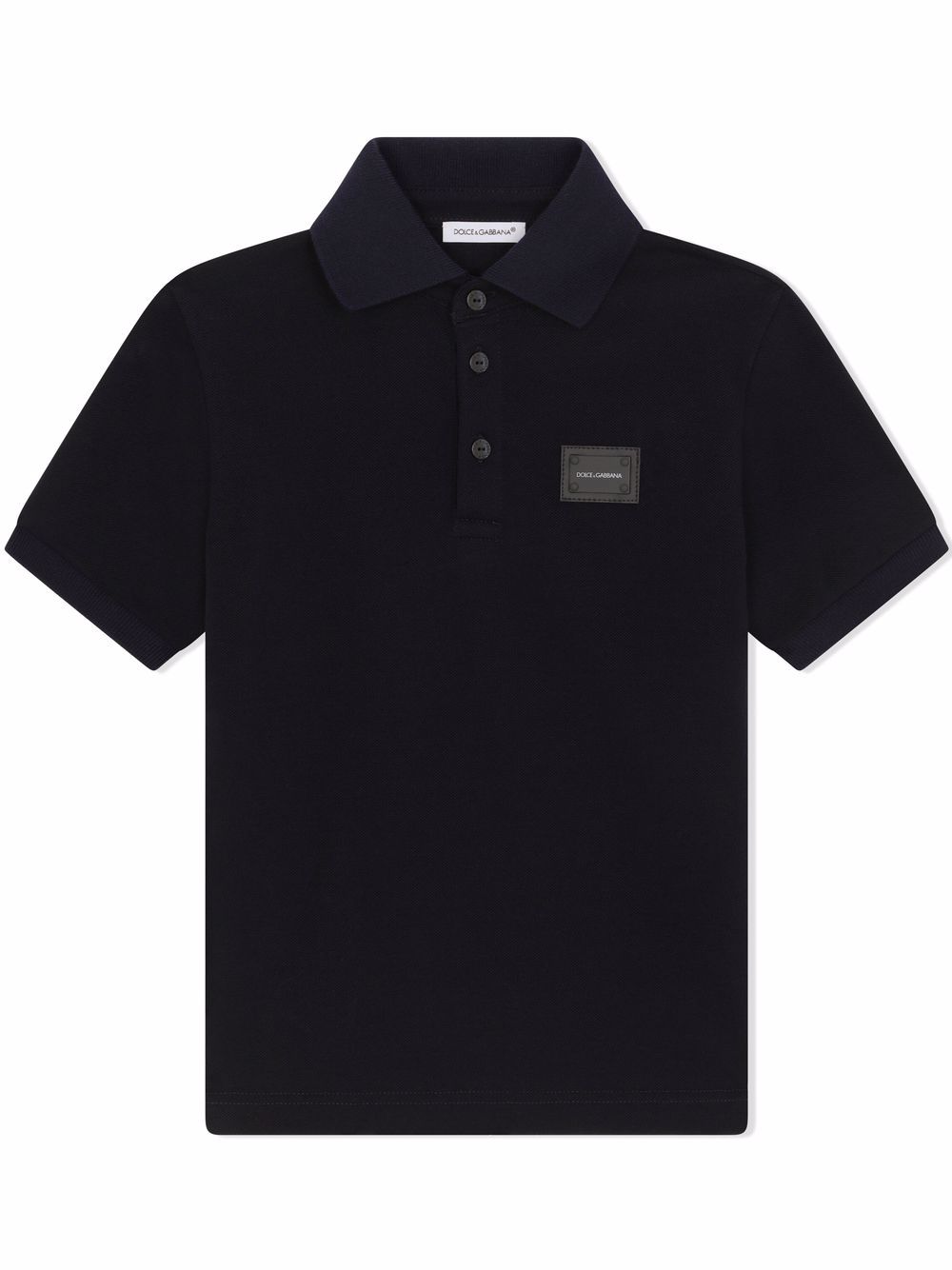 Logo-tag piqué polo shirt - White