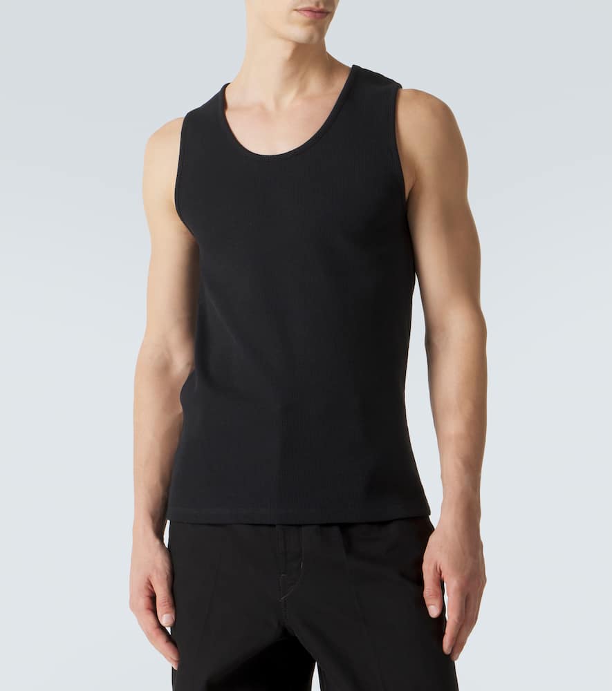 Cotton and linen tank top