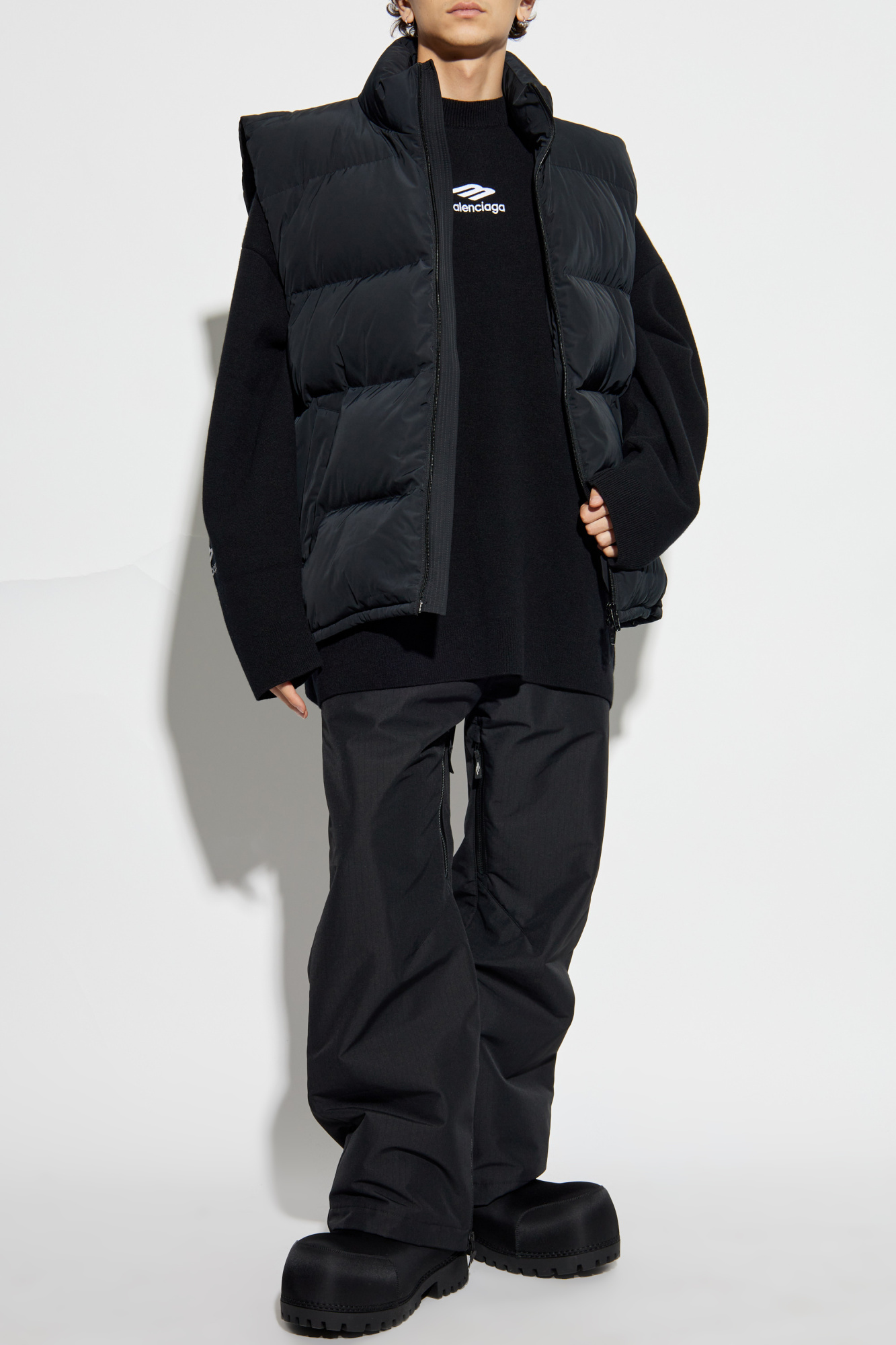 Padded Vest From The Skiwear Collection, Men's, Black
