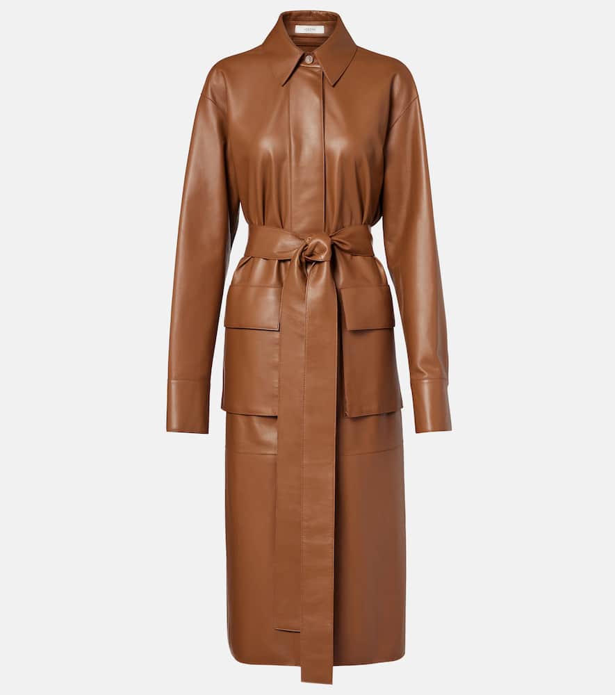 Okabe leather coat
