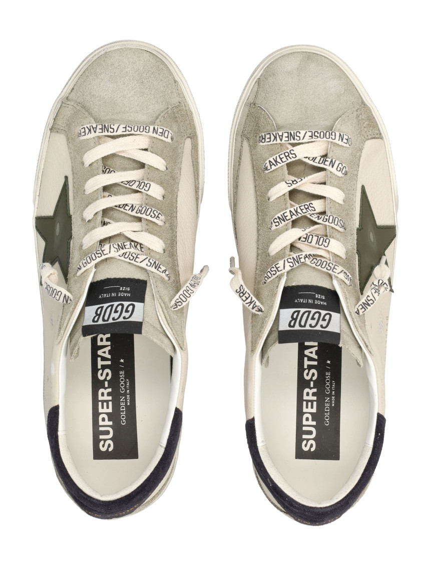 Off White Color Block Sneakers