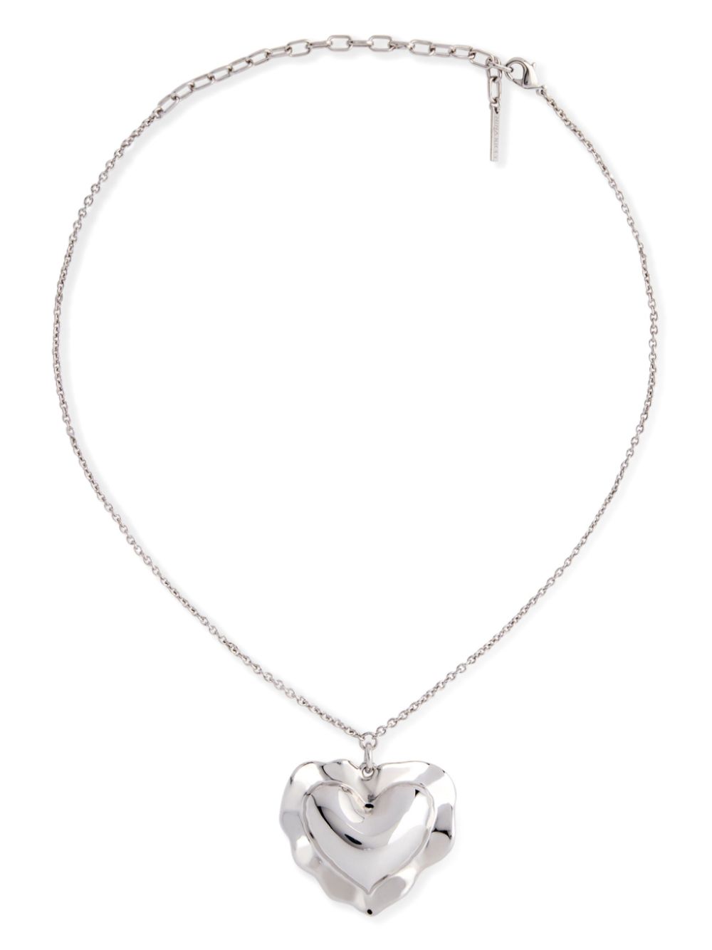 Cushion Heart necklace - Silver