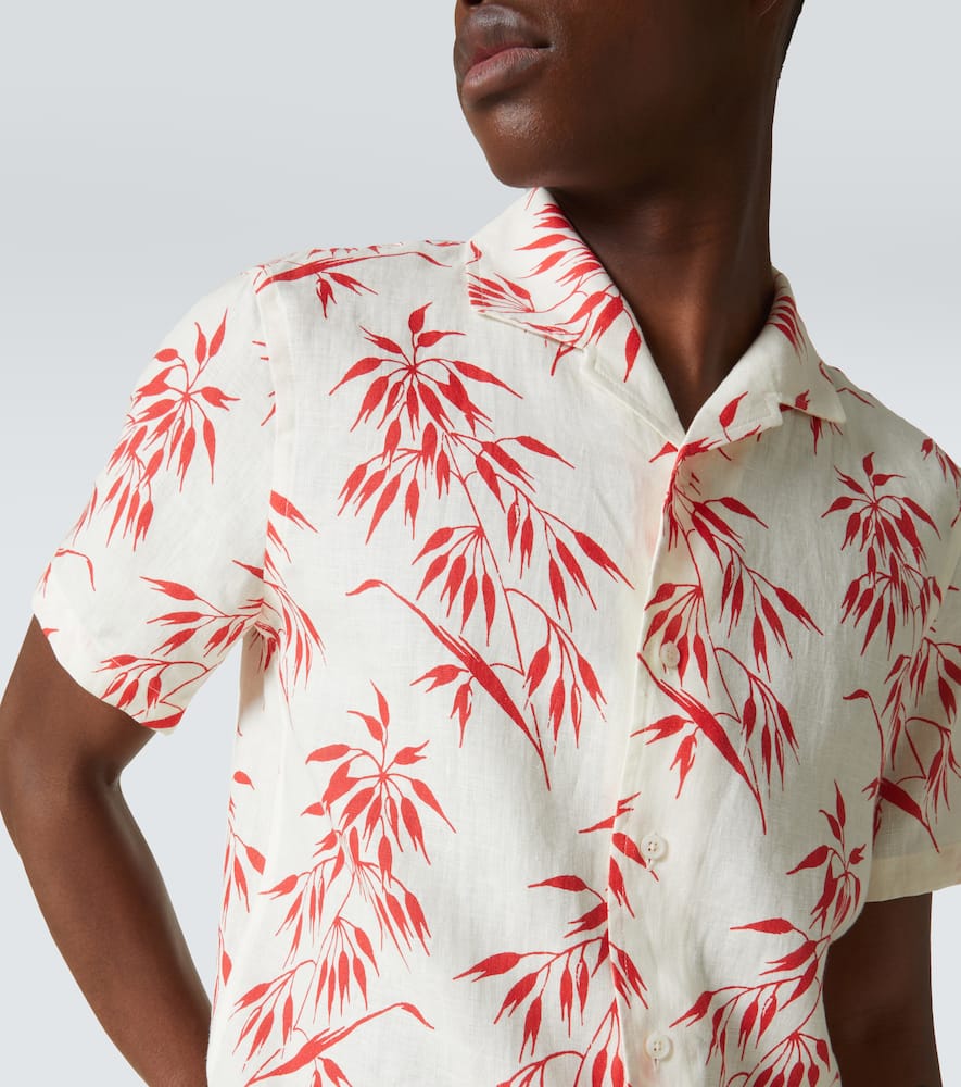 Hibbert printed linen shirt