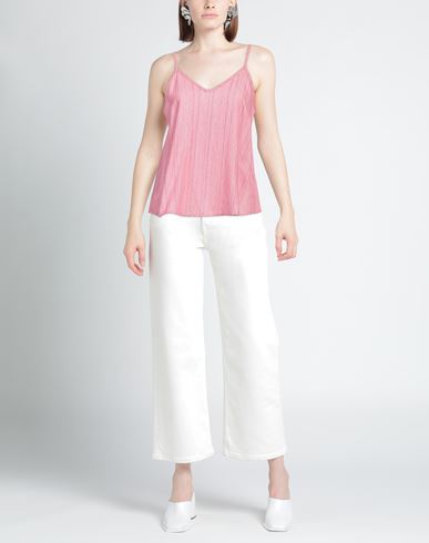 Woman Top Pink Size 4 Viscose, Cotton, Polyester, Lurex