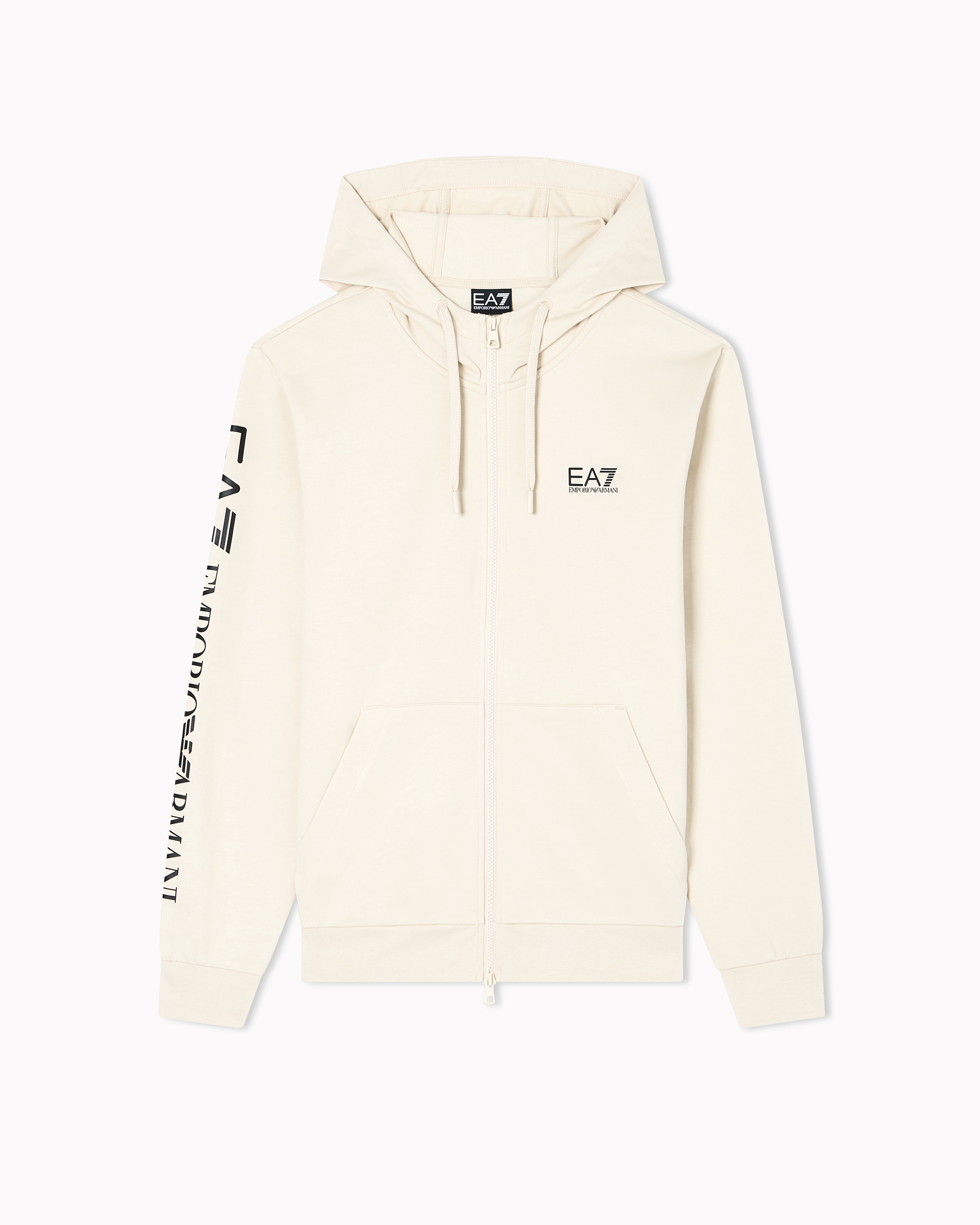 Logo zip up sweatshirt in cotton with a hood Logo Series