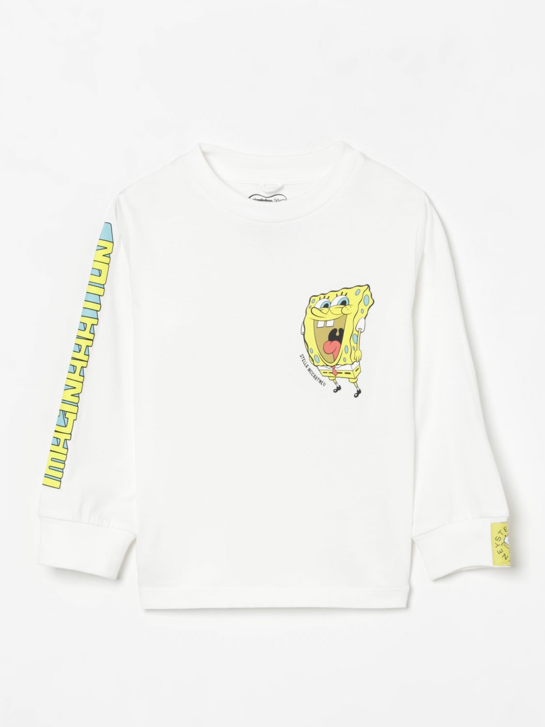 Cartoon-print T-shirt - White