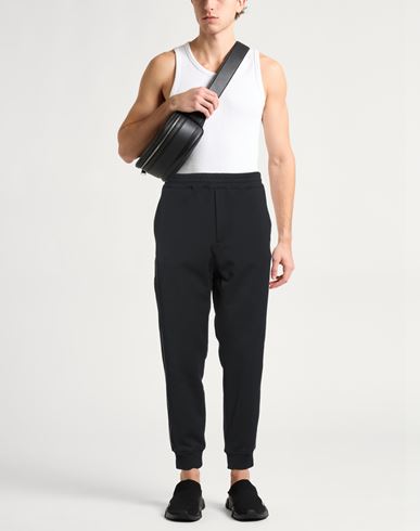 Man Pants Black Size L Cotton, Polyester