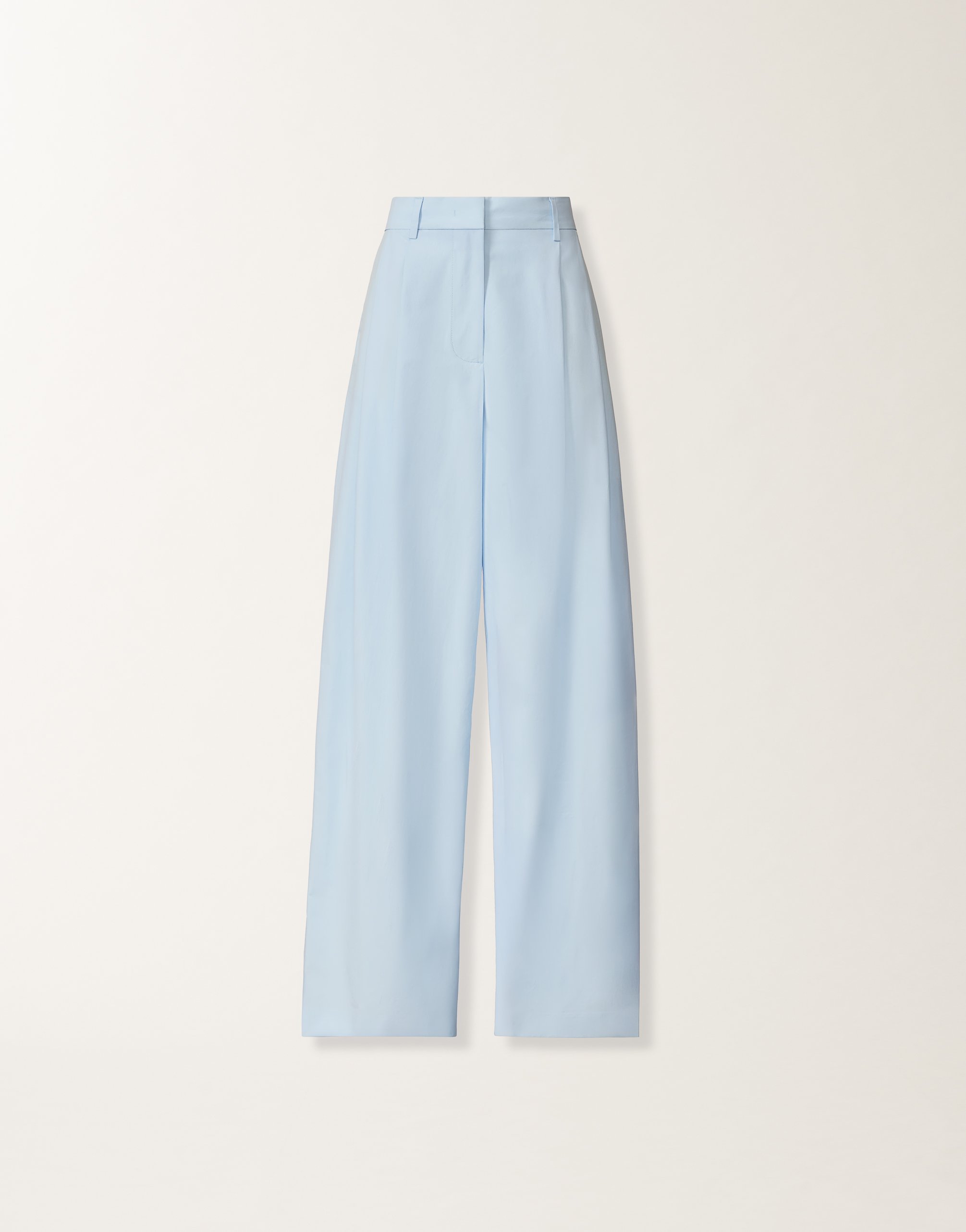 Sky blue poplin pants
