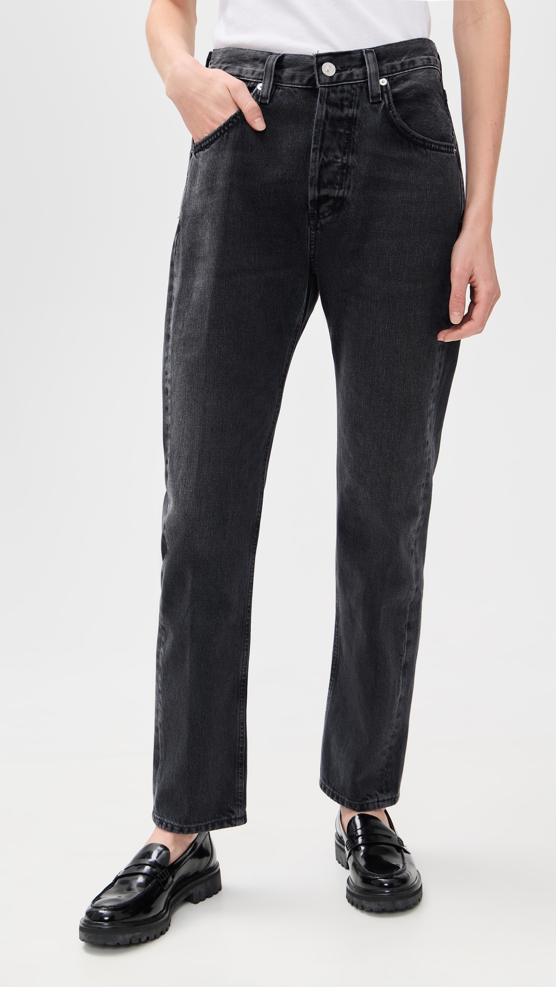 Winslow Long Boyfriend Jeans Vintage Black