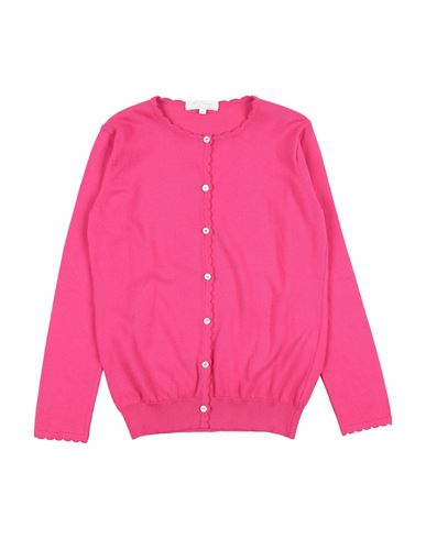 M. ferrari Kid Girl Cardigan Magenta Size 10 Cotton
