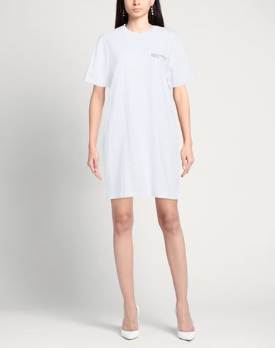 Woman Mini dress White Size M Organic cotton