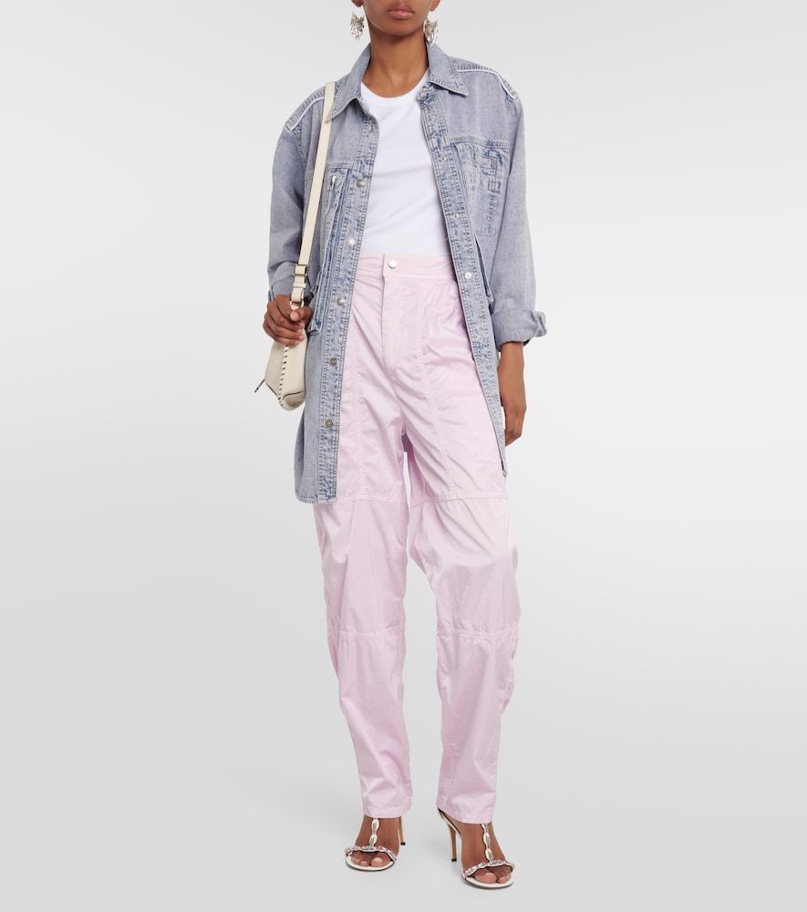 Low-rise straight pants