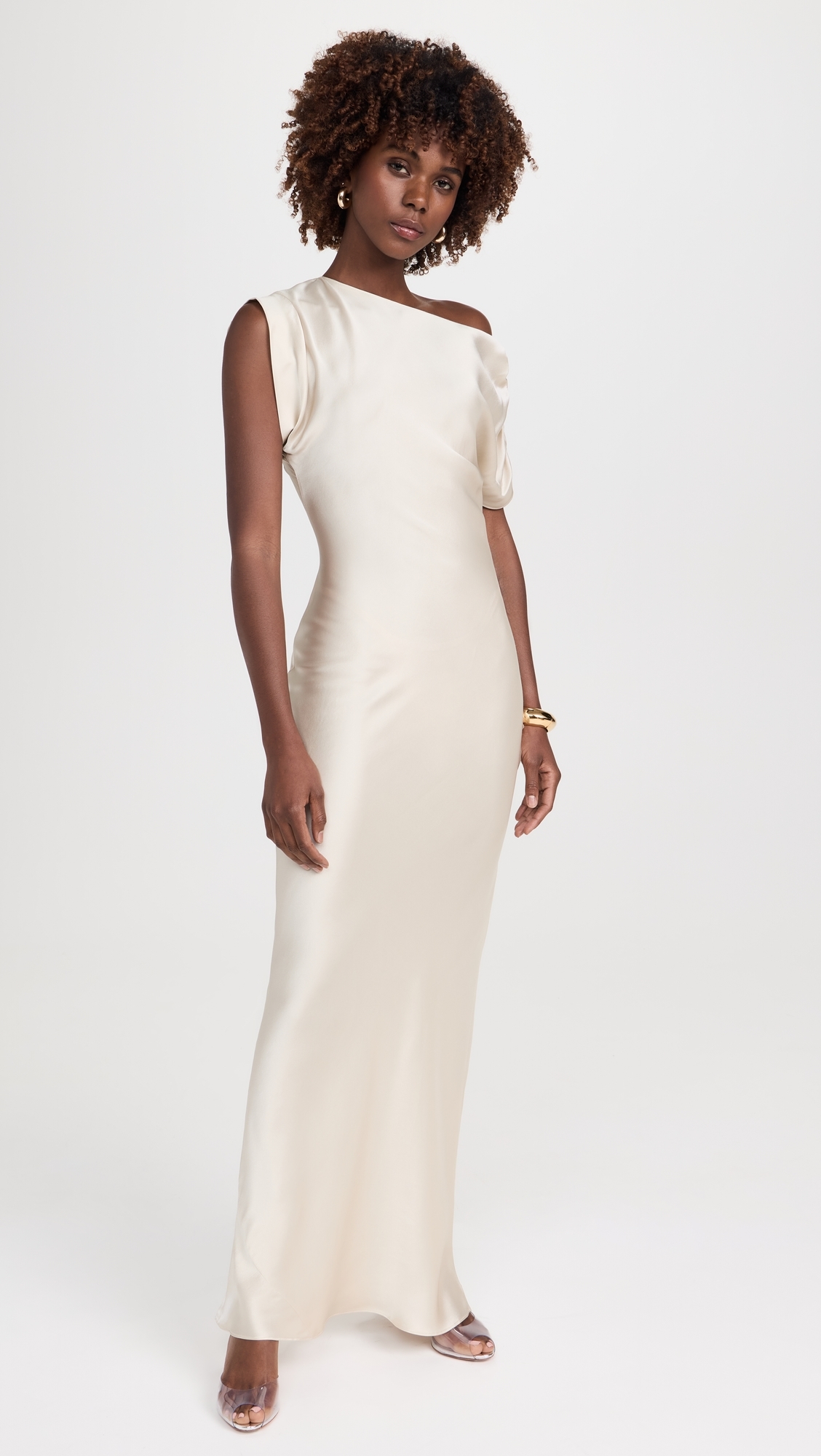 Elroy Silk Maxi Dress Chalk