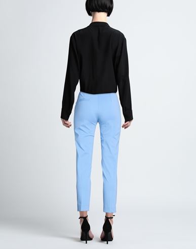 Woman Pants Azure Size S Cotton, Nylon, Elastane