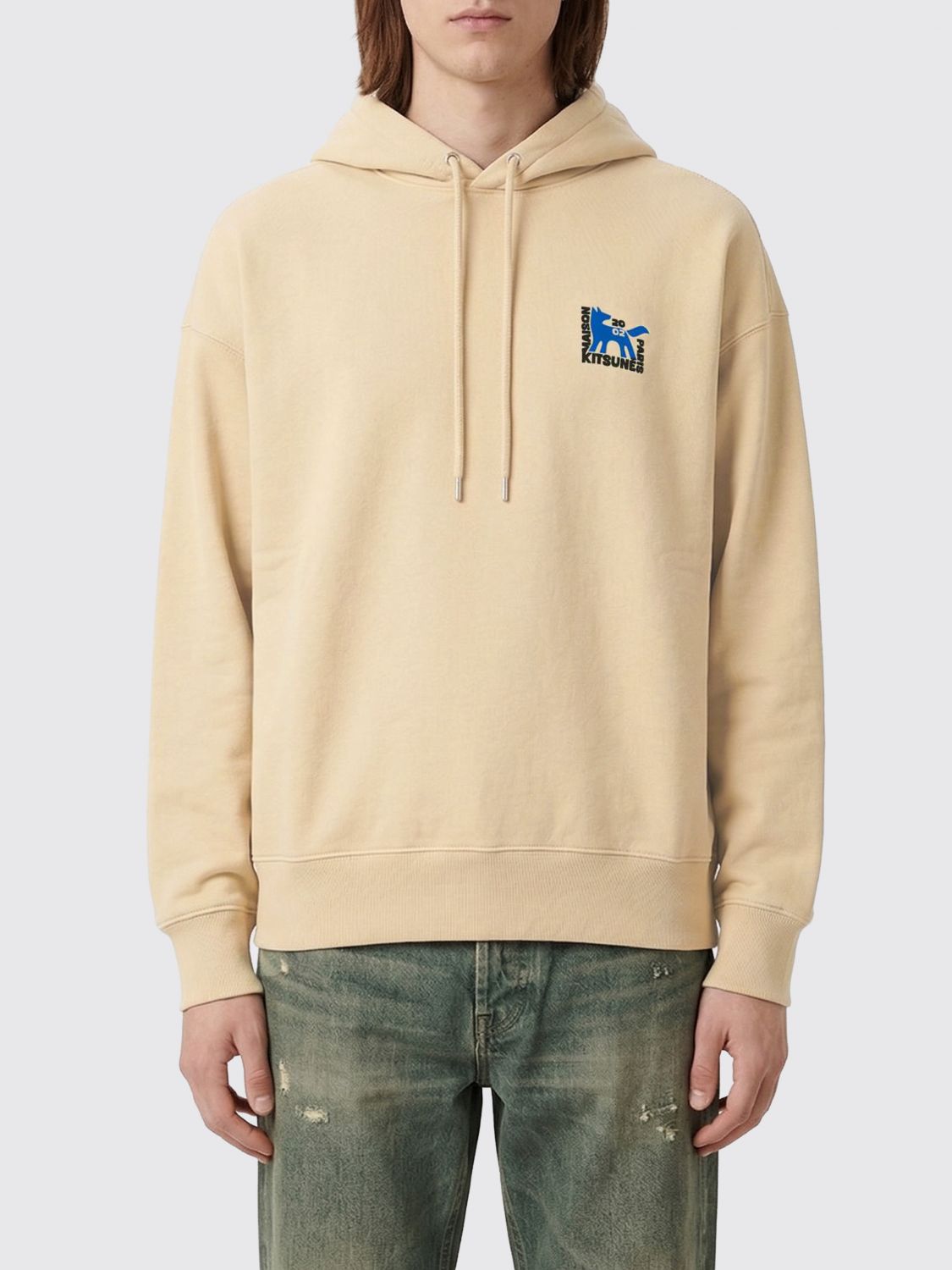 Sweatshirt MAISON KITSUNÉ Men color Beige