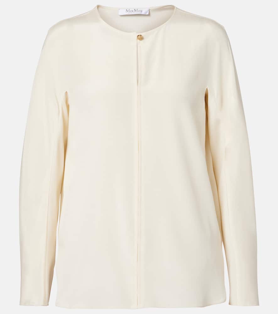 Mitico silk-blend cady top