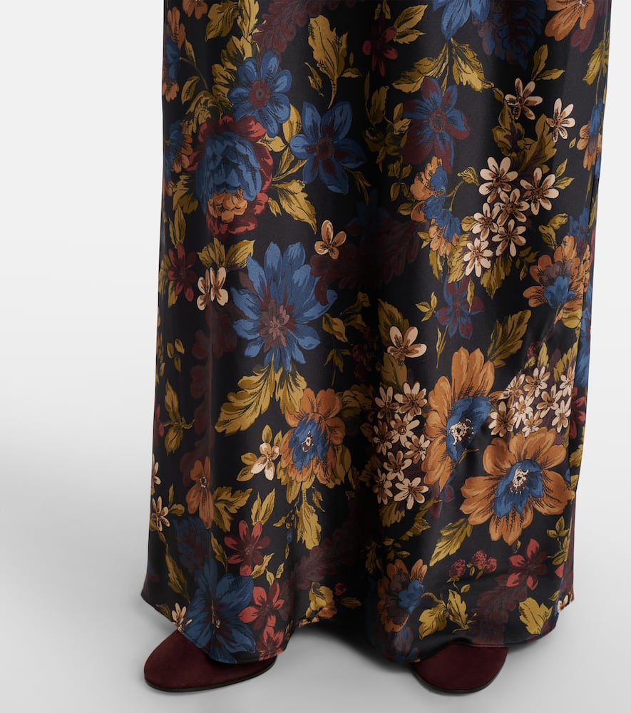 Gemma floral silk-blend maxi dress